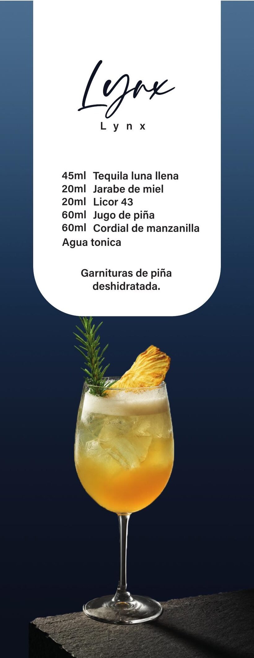Cóctel Lynx — Tequila Luna Llena
